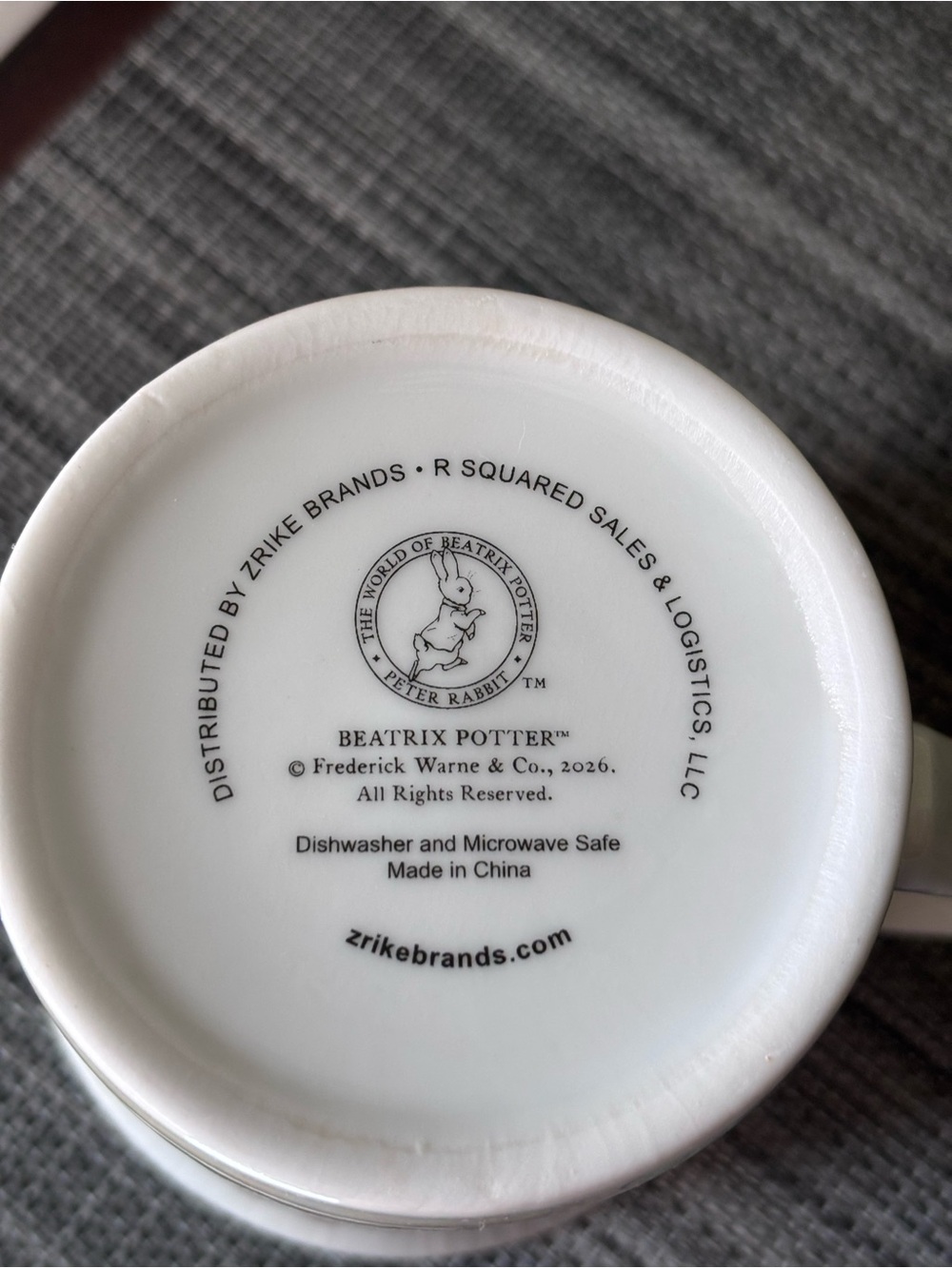 Peter Rabbit Blue Jacket Porcelain Mug - Picture 2 of 9